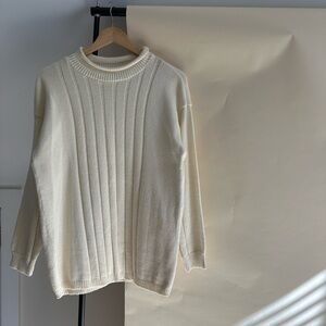 Vintage Funnel Neck Knit Sweater (Sized M/L)